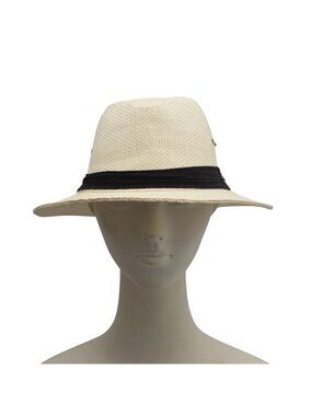 Panama Jack Natural Toyo Safari Hat UPF 50+ Sun Protection Straw Hat Large